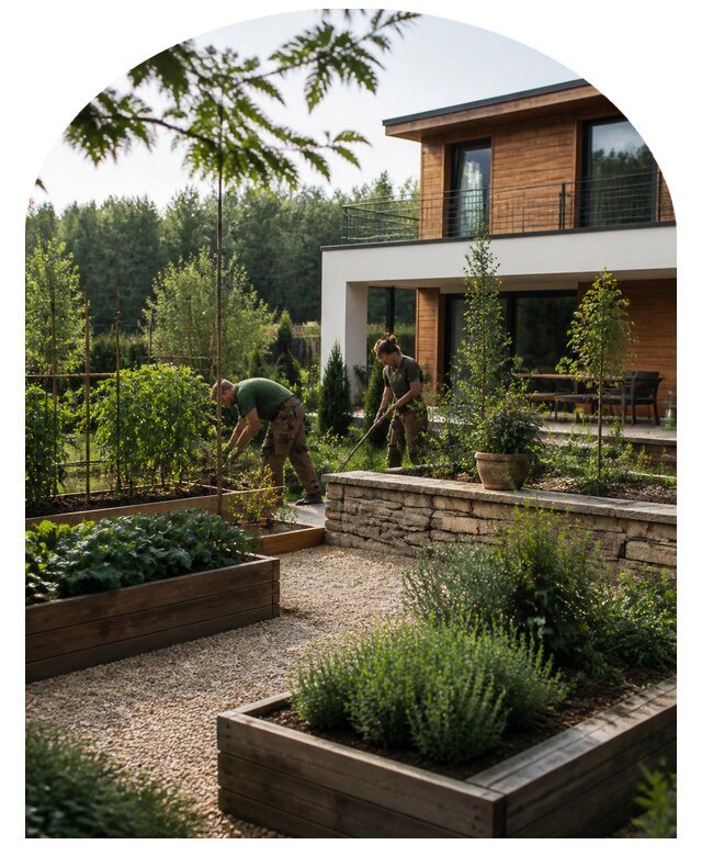 Декоративный огород под ключ в Ревде по цене от 12695 р. | Метпроект-Рвд